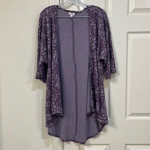 ⭐️Any 3/$20⭐️LULAROE NWOT Open Front 3/4 Sleeve Polyester Blend Cardigan—Size Sm